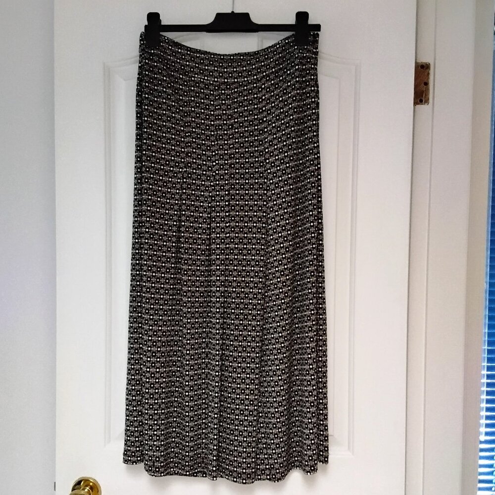 FRANK LYMAN High Rise Wide Leg Medium Weight Jersey Knit Crop Pants Size M